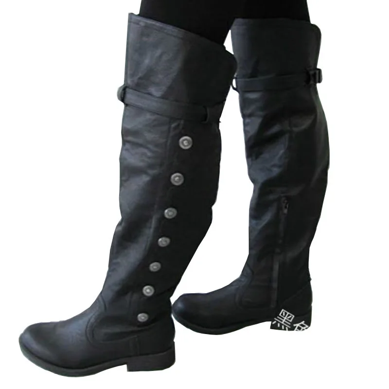 Кожаные ботинки со шнуровкой для мужчин и женщин в средневековом стиле карнавал