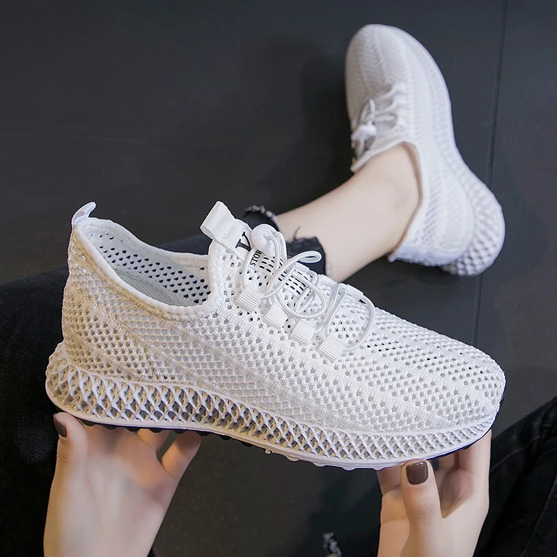 Tenis Feminino 2021 Summer Breathable Mesh Sneakers Woman Tennis Sports Shoes Comfortable Outdoor Walking Sneaker Tenis Shoe