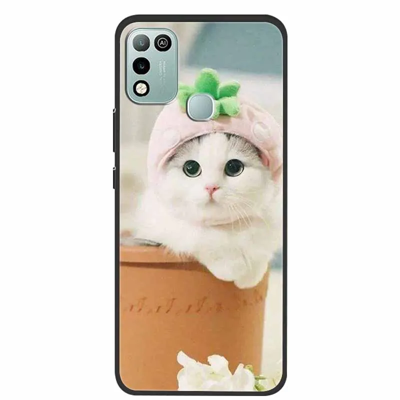 case for infinix hot 10 play luxury silicone tpu soft phone cover for infinix hot 10 play x688c funda fashion shell coque bumper free global shipping