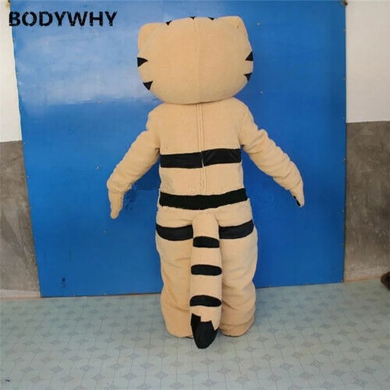 

Brown Cat Cartoon Mascot Costume Carnival Dress Outfit Advertising Clothing Fursuit Cartoon Dress Carnival Halloween Xmas Easter