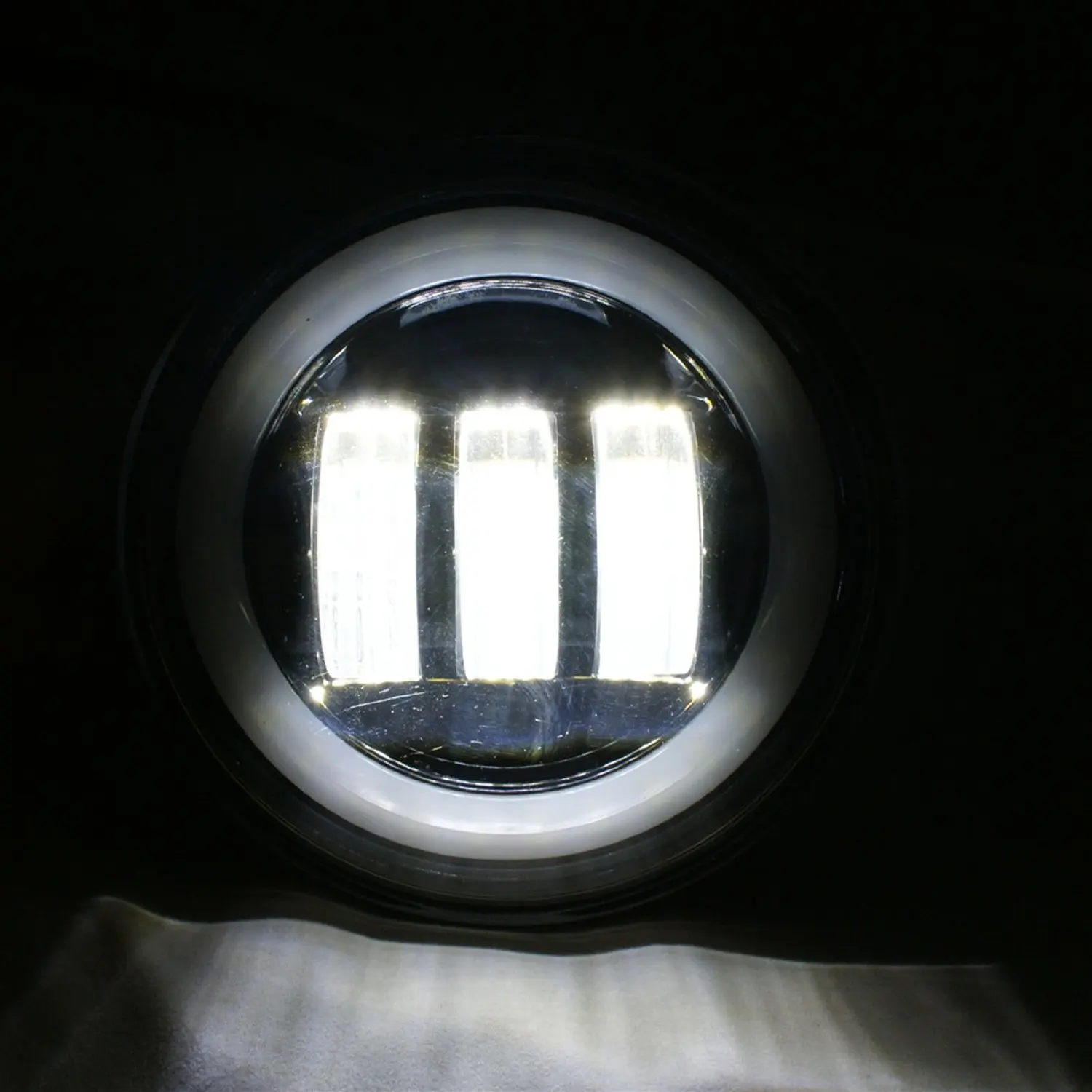 Пара 4 1/2 дюймовых мотоциклетных светодиодных противотуманных фар для