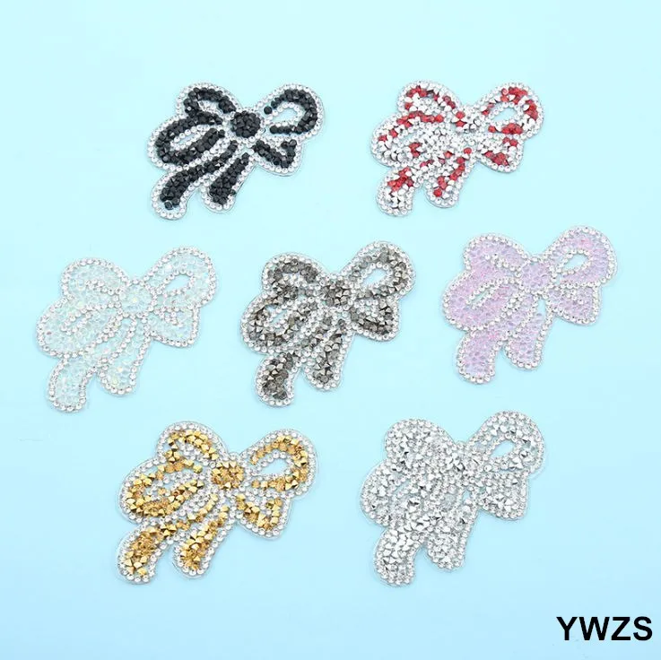 

New Arrival 10 pcs Rhinestones Iron On Patches DIY Hotfix Motif Applique Garment Bag Shoe Decor Repair Accessory