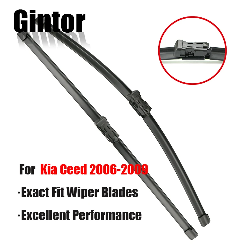 Автомобильный набор щёток стеклоочистителя Gintor для Kia Ceed 2006 2009 лобовое стекло