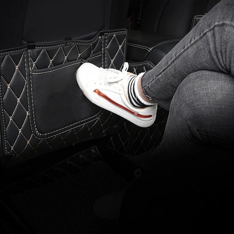 

My Good Car Seat Pad Cover Protective PU Leather Children Accessories Anti Kick Mat Interior Styling Car For Tesla Model 3