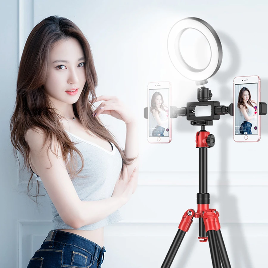 MAMEN селфи палка светодиодный кольцевой светильник беспроводной Bluetooth штатив
