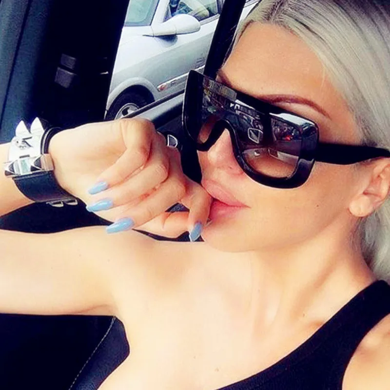 AOXUE трендовые Винтажные Солнцезащитные очки больших размеров женские ретро с