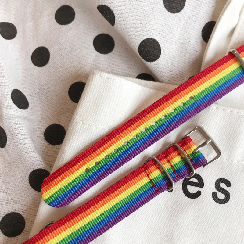 ABL198 минималистский Непал Радуга лесбиянки браслет с символикой ЛГБТ гордость