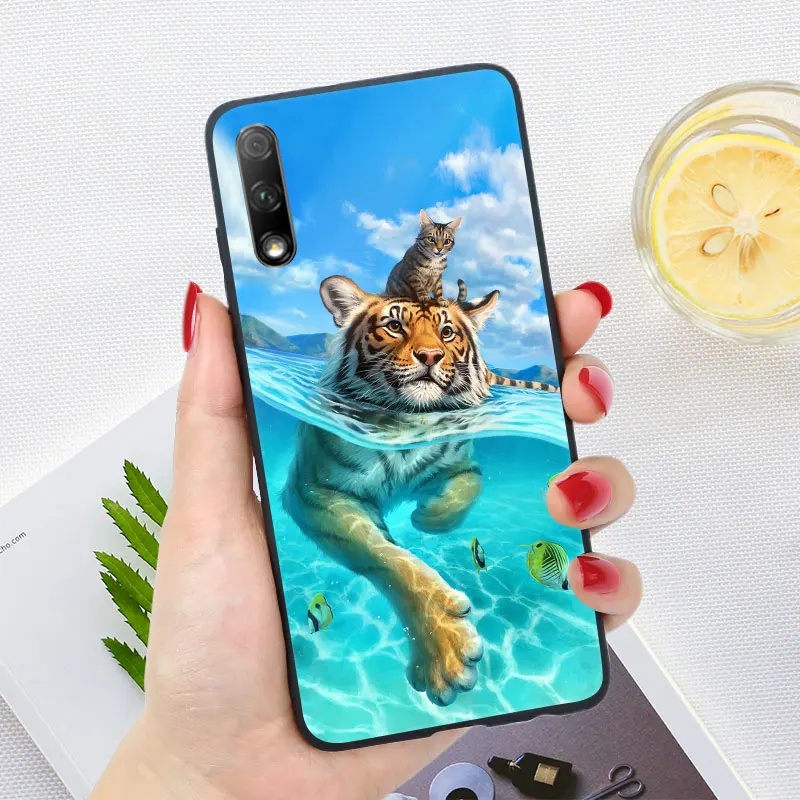 oo4 Глянцевая блестящая для huawei honor 7C AUM-L41 чехол задняя крышка huawei honor 7C 8C 8A 8S 8X 9X чехол - Цвет: oo4