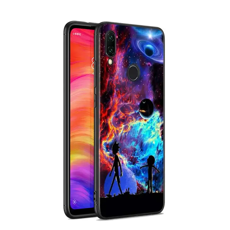Черный силиконовый чехол Рик и Морти модный для Xiaomi Redmi Note 8 7 6 5 4X4 K20 Pro 7A 6A 6 S2 5A Plus чехол для телефона