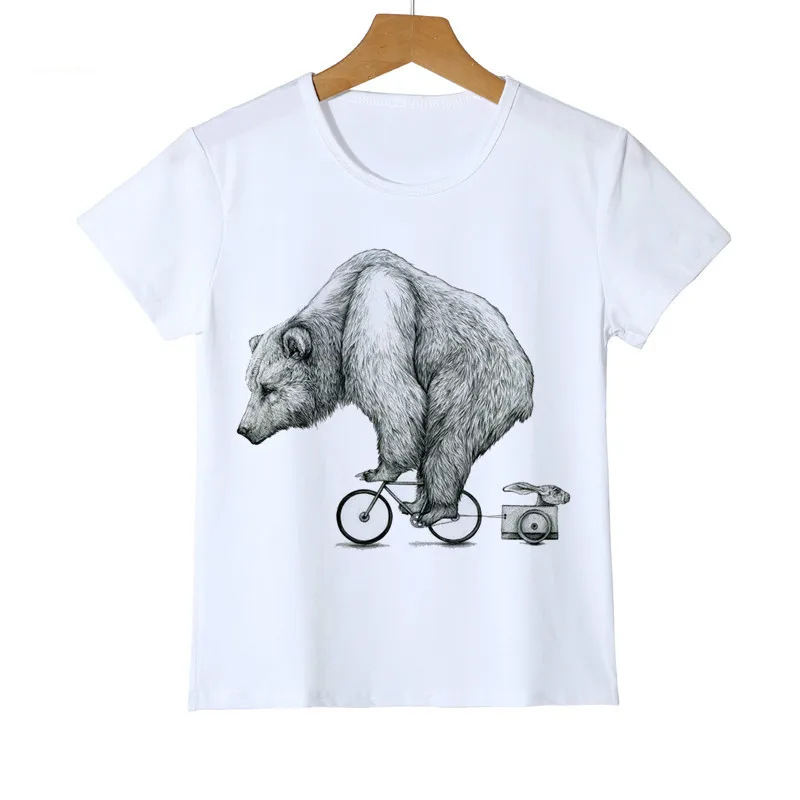 

2021 Summer New Men's T-shirt Trendy Bear Print Fashion Short Sleeve Casual Top Harajuku Graphic Oversized Men's T-shirt