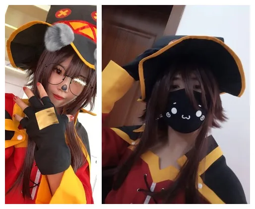 Карнавальный костюм KonoSuba God's Blessing on This Wonderful World Megumin платье накидка Униформа