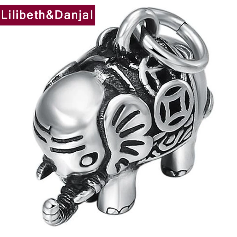 2019 модный очаровательный кулон в виде слона с полым кошельком из 100% настоящего