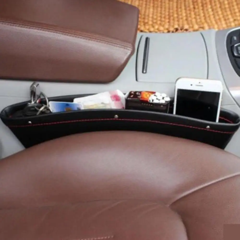 

Car Seat Gap Slit Pocket Storage Organizer Caddy Keys Phone Coins Holder Box