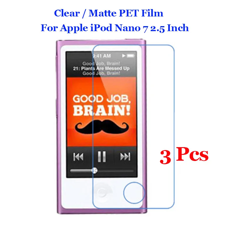 Фото 3 шт./лот для Apple iPod nano 7 2 5 дюйма Новая прозрачная/Антибликовая матовая защитная 3 шт./лот для Apple iPod nano 7 2 5 дюйма Новая прозрачная/Антибликовая матовая защитная