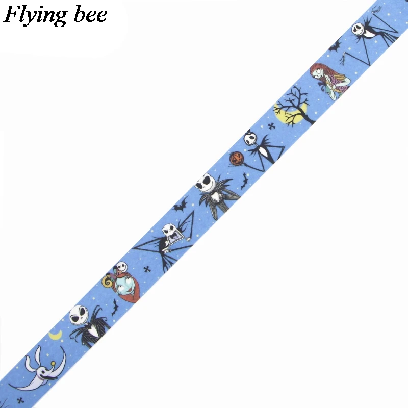 Flyingbee 4 шт./компл. ужастиков лента с рисунками убийца клейкая лента ночь перед Рождеством Бумага лента Washi Стикеры комплект X0640