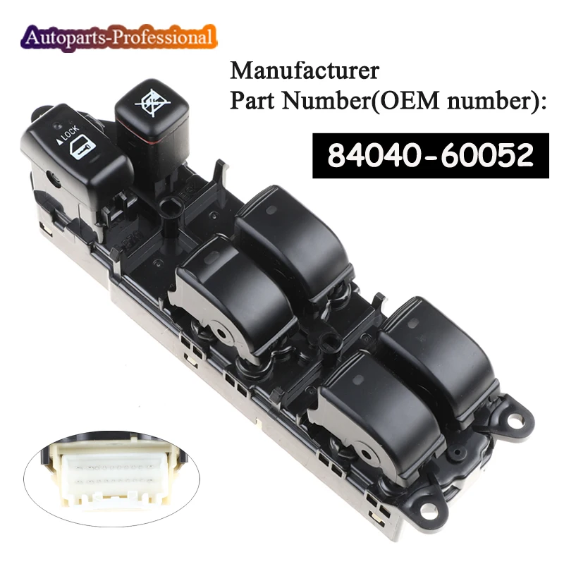 Переключатель Стеклоподъемника для Toyota Land Cruiser 120 Prado GRJ120 TRJ120 84040 60052 8404060052 60053