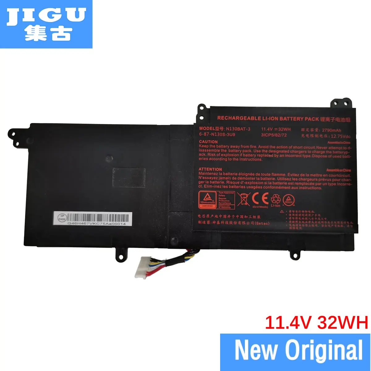 Оригинальный аккумулятор JIGU для ноутбука 6 87 N130S 3U9 N130BAT 3 CLEVO N130BU N131WU N130WU