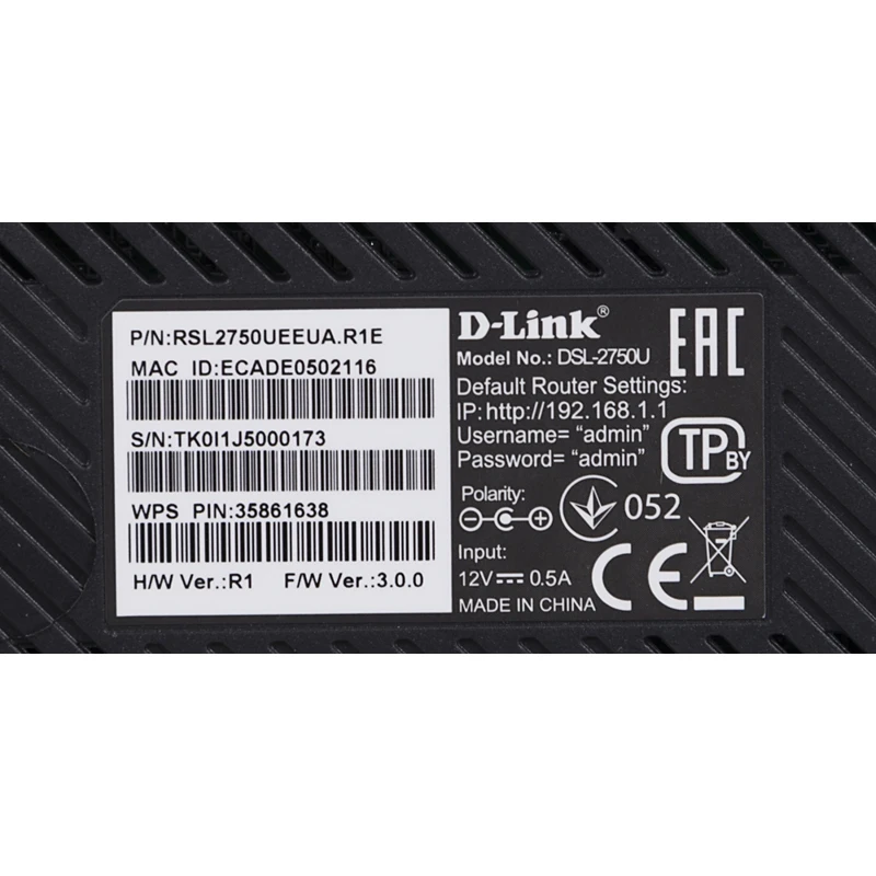 Роутер беспроводной D Link DSL 2750U (DSL 2750U/R1A) ADSL черный|Беспроводные роутеры| |