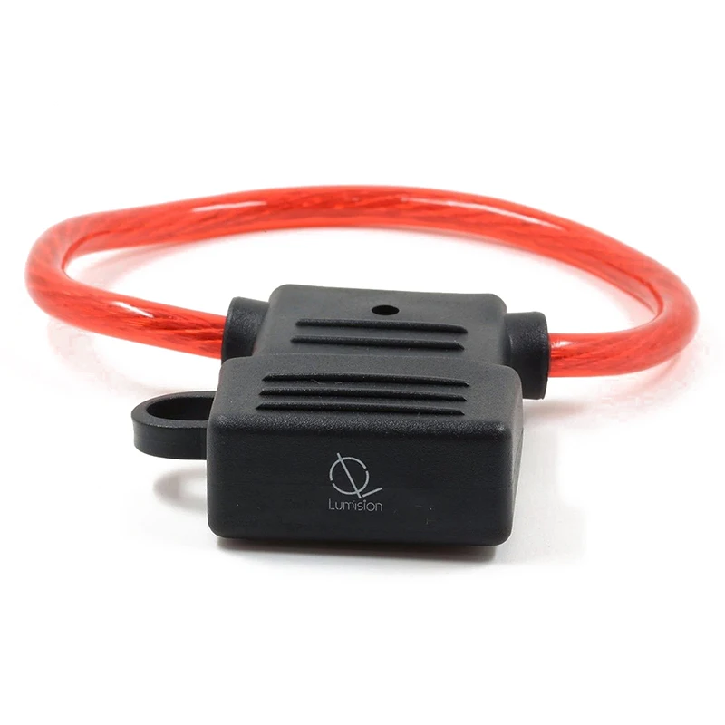 8 AWG Калибр Макси лезвие держатель предохранителя встроенный провод 12 24V вольт