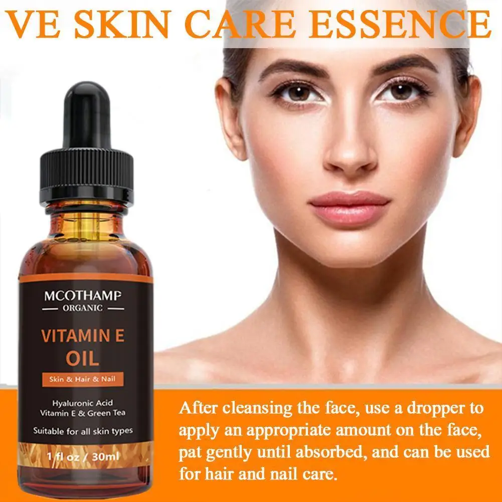 

30ml Vitamin E Face Moisturizing Anti-Oxidation Anti-Aging Lightening Winkles Firming Whitening Skin Care Face Essence DropShip