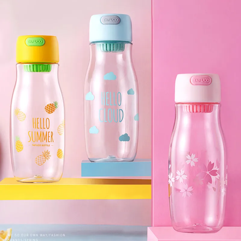 Прозрачная пластиковая спортивная чашка для воды портативные многоразовые