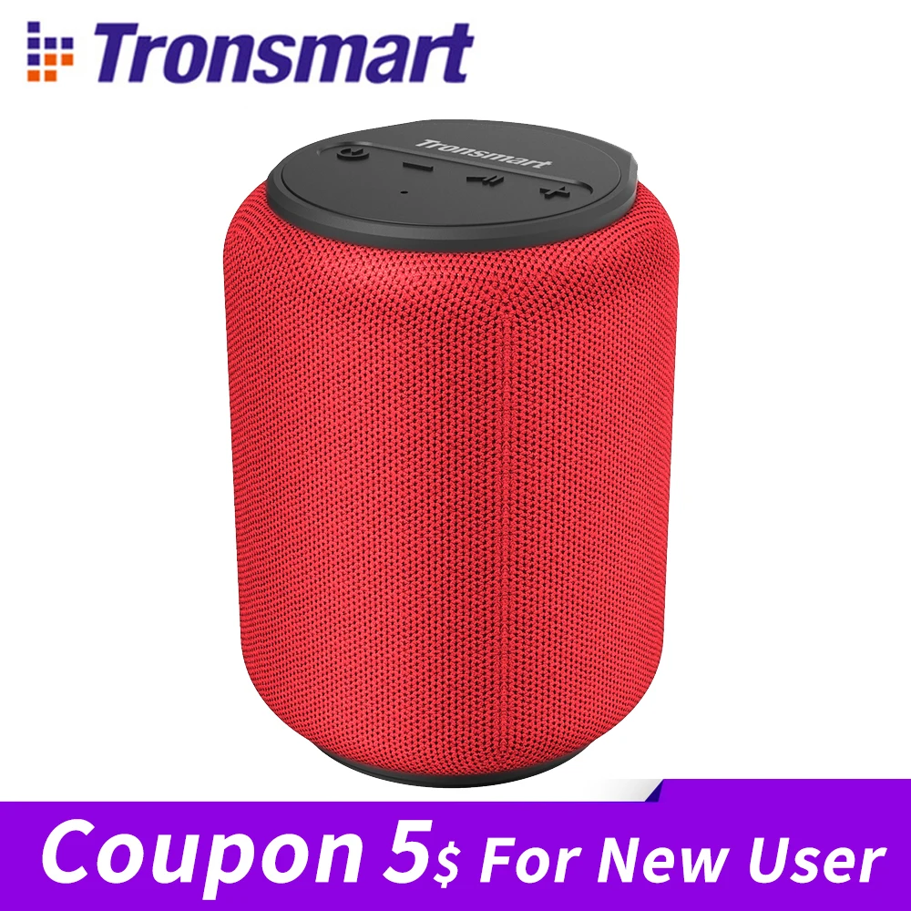 Tronsmart T6 Мини Bluetooth динамик TWS динамик s IPX6 Беспроводная Портативная колонка с объемным звуком 360 градусов, голосовой помощник