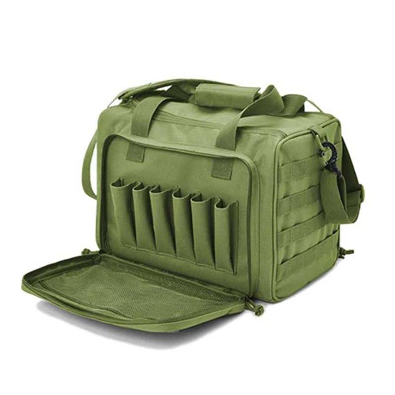 

NANCY TINO Tactical Range Bag Hunting Bag Accessory Camping Bag Green Limited Gun Shooting Training Bag 600D Nylon Molle System