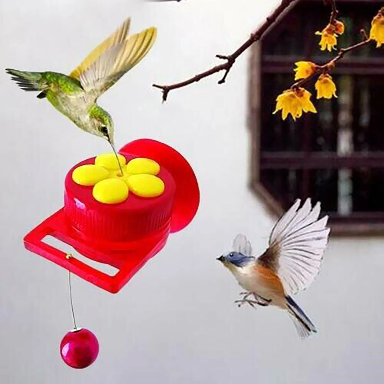 

Handheld Hummingbird Feeder Multifunctional Mini Hummingbird Feeder Outdoor Window Suction Cup Bird Feeder Outdoors