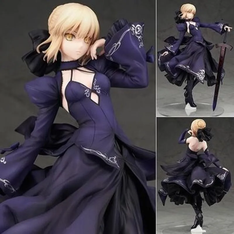 Экшн-фигурка горячая Распродажа 22 см из аниме Fate stay Night Zero Black Saber Arturia Pendragon масштаб
