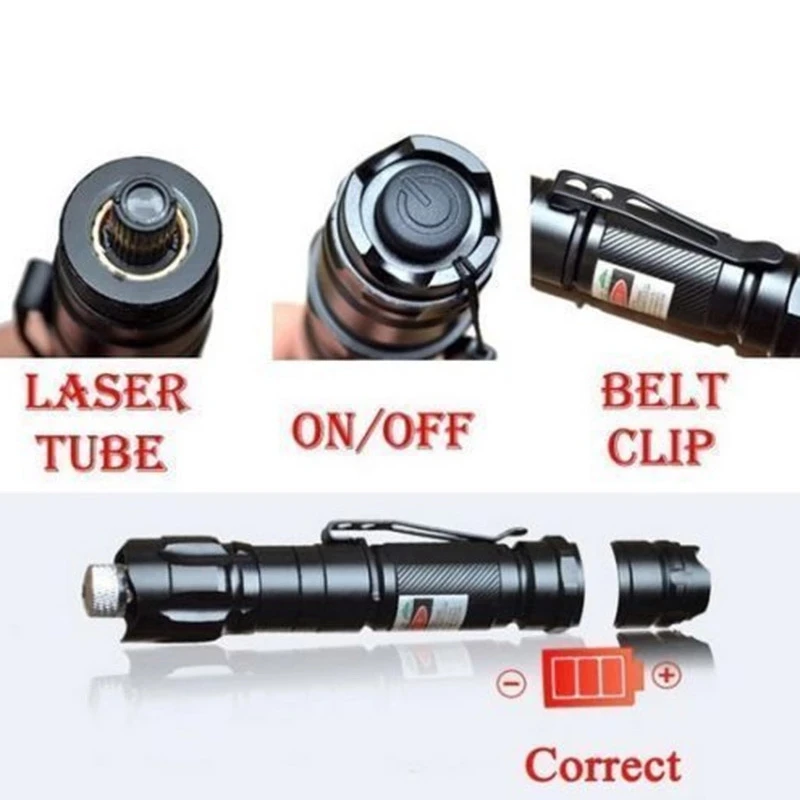 Несколько вариантов высокого Мощность зеленая лазерная указка красный purpleLazer