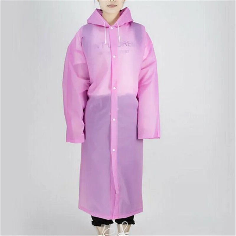 Легкая непромокаемая куртка унисекс новый однотонный длинный дождевик с