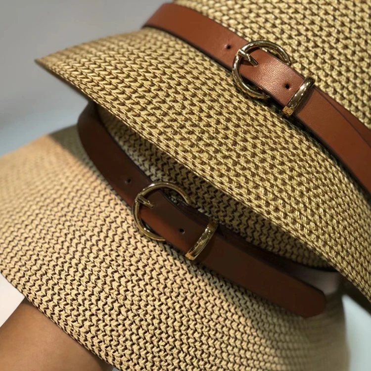 

Straw Hat French Elegant retro Summer Small Brim Sunshade Hat Female Sunscreen Fisherman Hat Foldable Sun Hat
