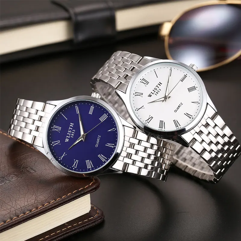 

WLISTH Fashion Men's Watch Stainless Steel Top Brand Luxury Waterproof Sports Chronograph Quartz Men's Sport Relogio Masculino