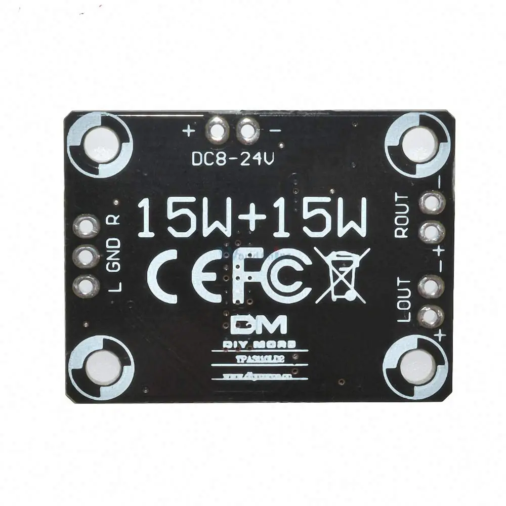 TPA3110 2X15W цифровой аудио Stere модуль усилителя мини бинауральные контроллер 100dB DC 8 18V