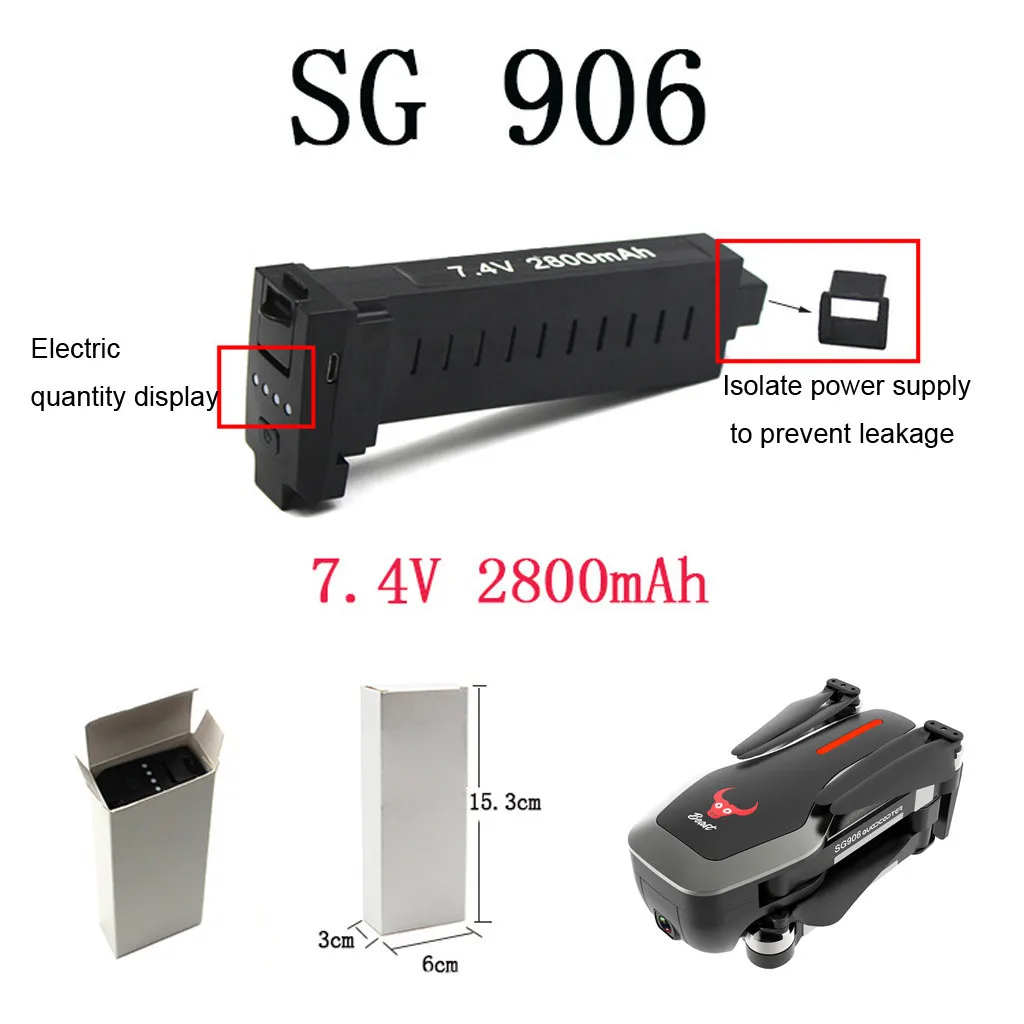 1 шт. 7 4 в 2800 мАч батарея + USB кабель для зарядного устройства SG906 GPS квадрокоптера