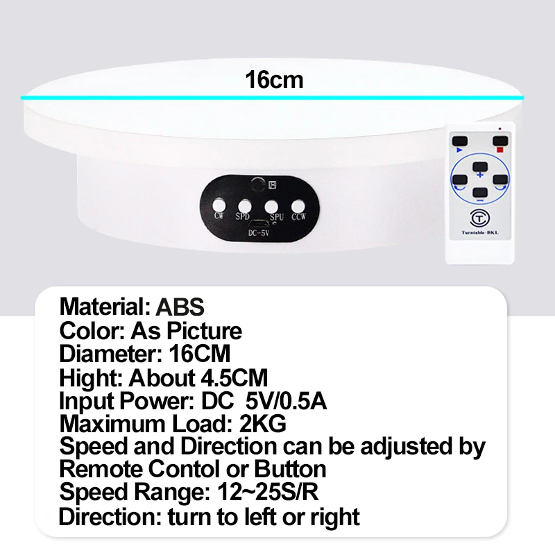 Электрическая вращающаяся витрина для фотосъемки подставка ювелирных изделий