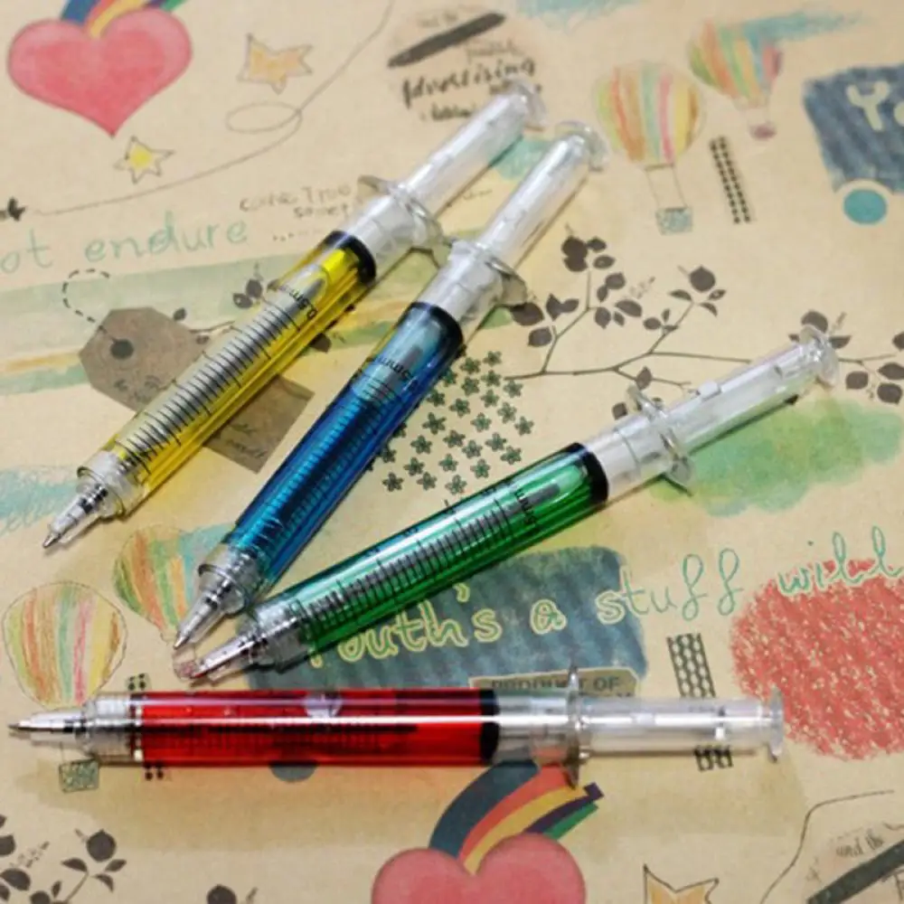 1 шт. милый Креативный новый подарок врача медсестры жидкостной шприц шариковая