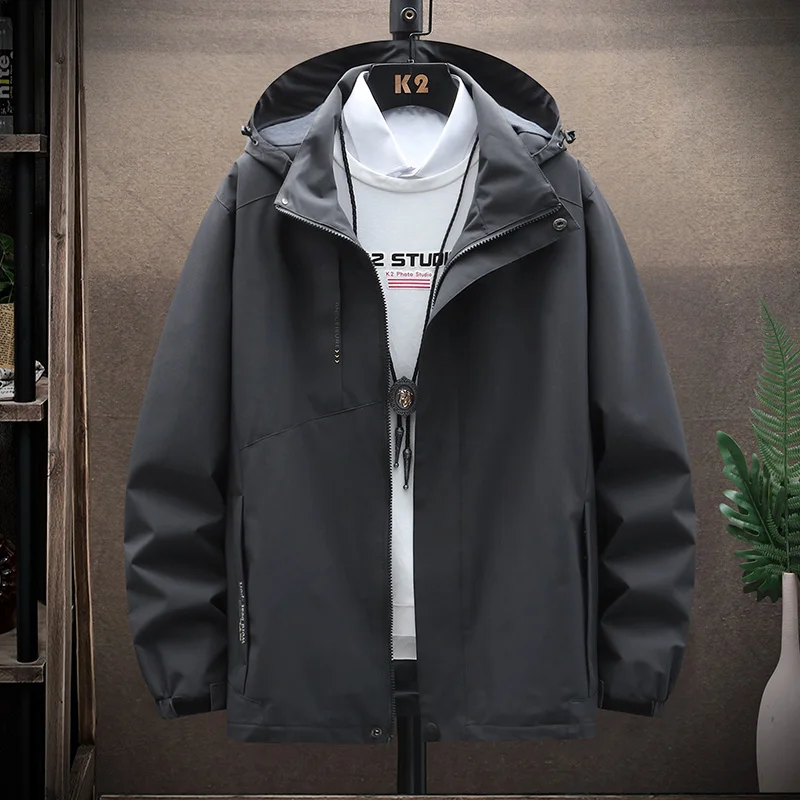 

Мужская водонепроницаемая тонкая ветровка, размеры до 6XL 7XL