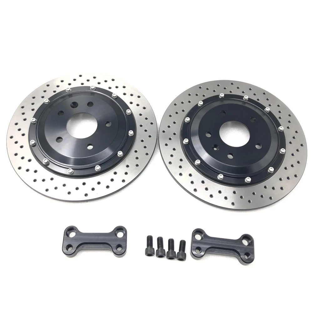 

Jekit big Modified brake rotor 370*22 J hook disc pattern with center cap better fit for 20inch rear wheel Audi-q5
