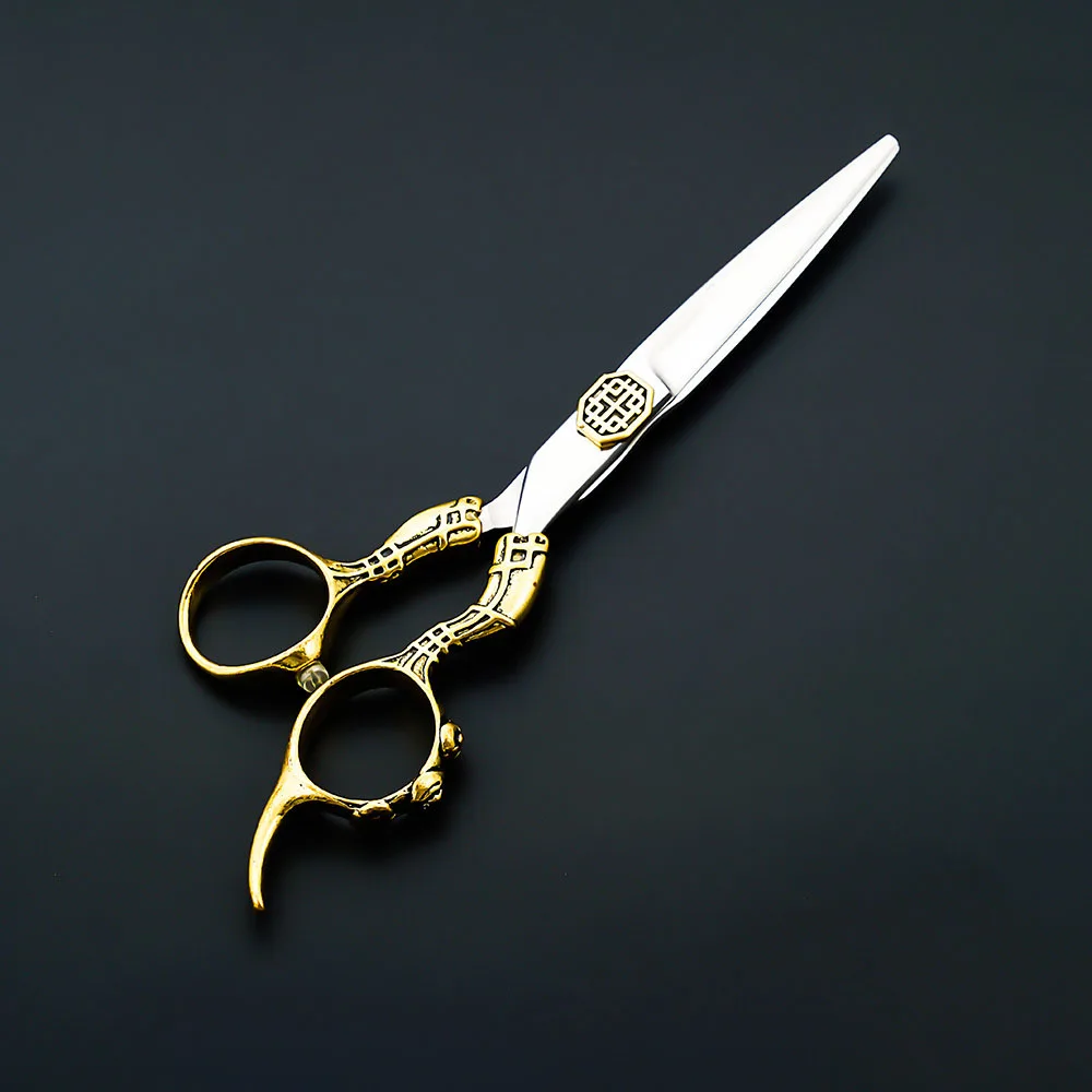 Европейские винтажные 6 дюймовые Парикмахерские ножницы для стрижки острые