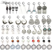 miqiao 2pcs fashion explosion stainless steel hollow bell leaf geometry ear expander 6mm 25mm body exquisite piercing jewelry