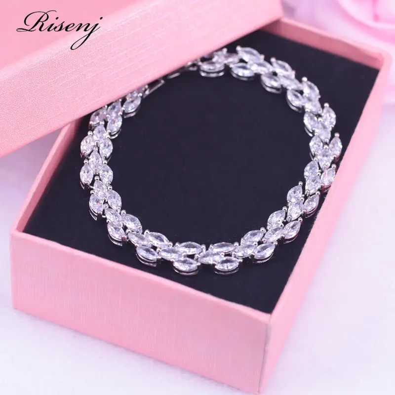 Роскошный Дизайн Дубай Стиль маркиза белый кристалл и кубический циркон