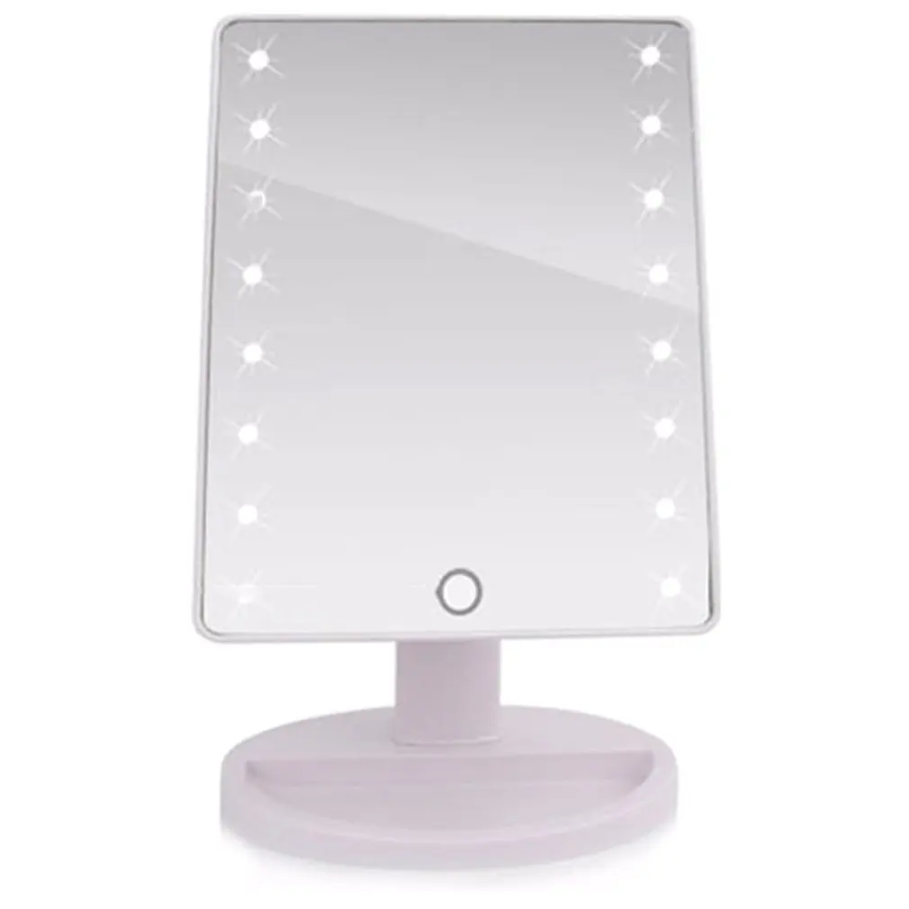 Зеркало для макияжа светодиодное настольное зеркало с сенсорным выключателем