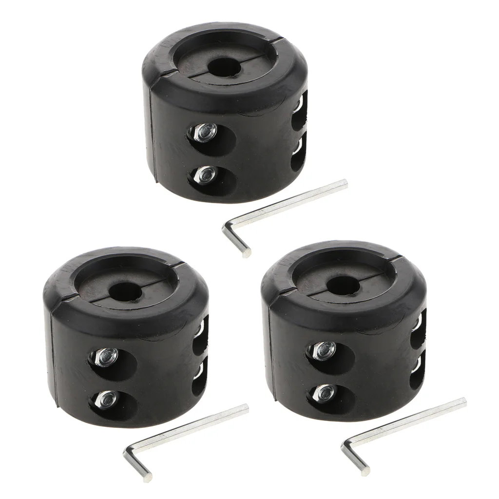 3X Black Winch Cable Hook Stopper Rubber Rope Line Saver for ATV UTV Vehicle 1/2 inches Opening Diameter Perfect Fit | Автомобили и