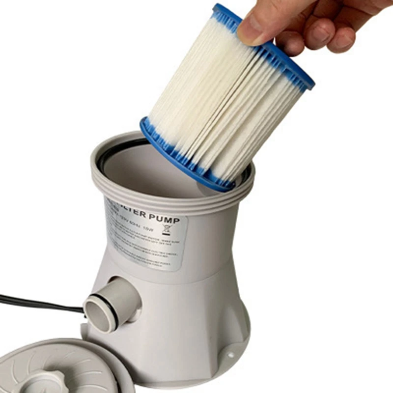 

Water Filter, Swimming Pool Water Purifier, 300 Gallon Household Swimming Pool Cleaning Pump EU Plug