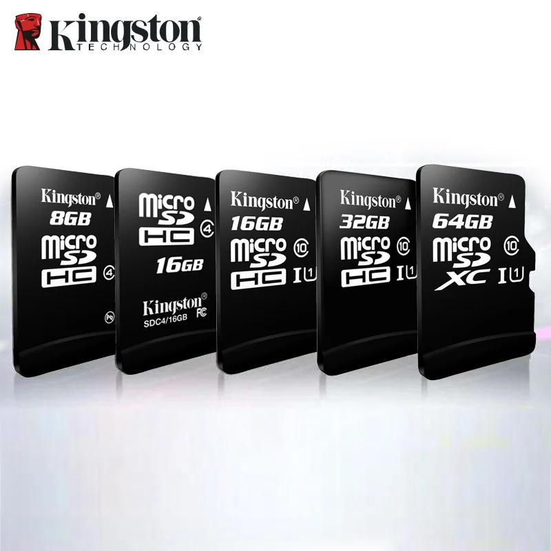 Kingston Micro SD 8 ГБ 16 ГБ 32 ГБ 64 Гб 128 ГБ 256 ГБ флеш-карта памяти Microsd SDHC/SDXC класс 10 дропшиппинг TF карт Micro sd