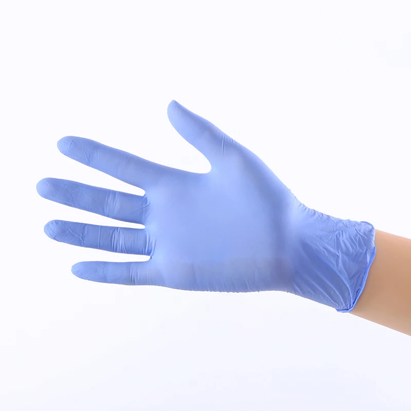 Одноразовые нитриловые перчатки Нескользящие лабораторные резиновые для уборки