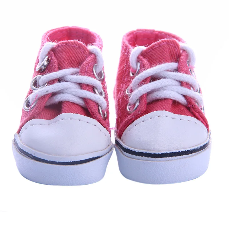 Кукольная обувь 5 см в длину полиуретановая парусиновая для кукол Paola Reina 14 дюйма