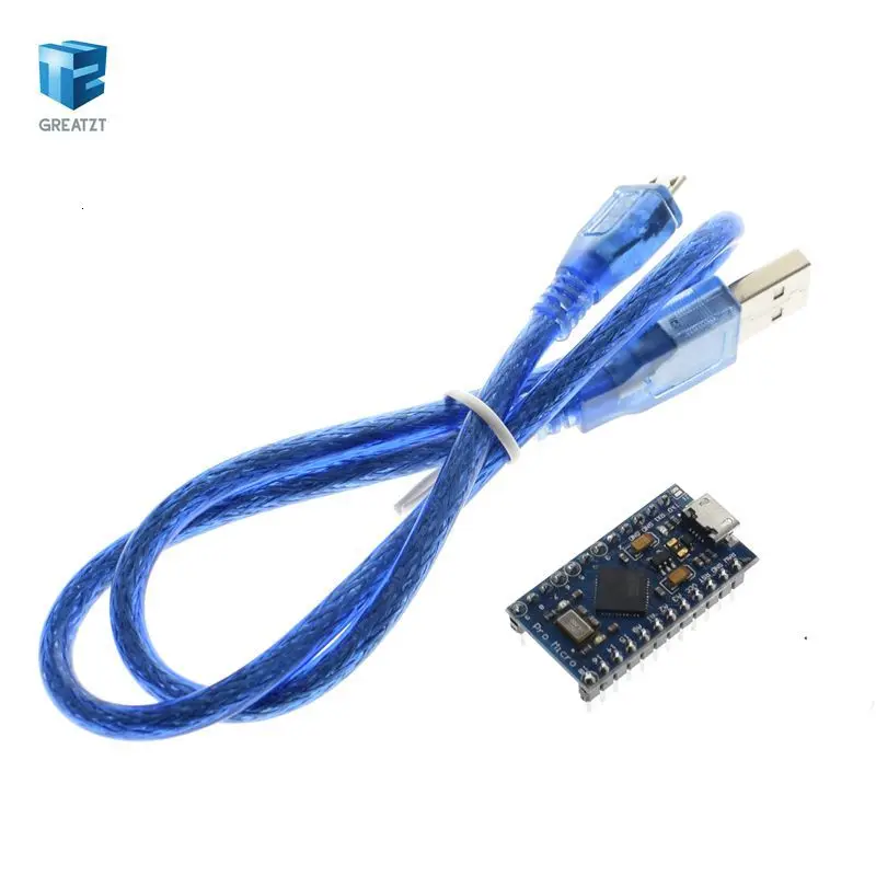 Завеса Pro Micro ATmega32U4 5V 16 МГц заменить ATmega328 для Arduino Pro Mini с 2 Row штыревые для Leonardo Mini Usb Интерфейс