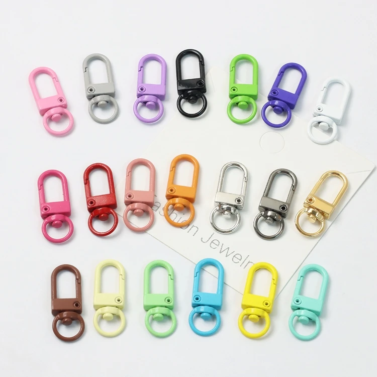 

Baking Paint Electroplate Jewelry Accessories Catapult Buckle Lobster Clasp Handmade Making Key Chain Ornament Component Diy